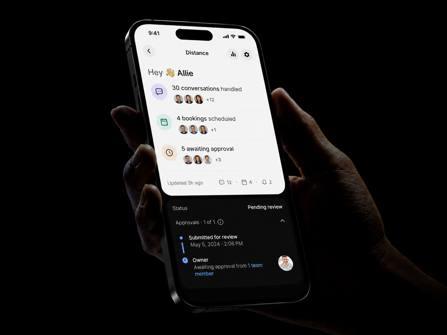 Distance App Mockup
